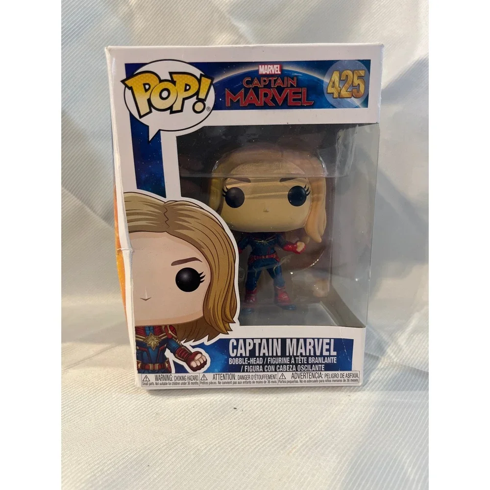 Funko Pop Marvel‎ Captain Marvel 425 Vinyl Bobble-Head Figure MCU 2018 Box Wear